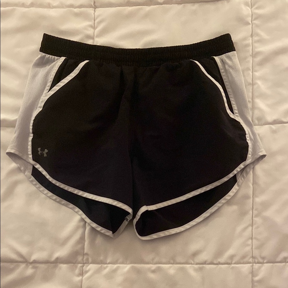 Under Armour Women's Athletic Shorts in Black and White